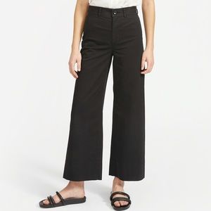 Everlane wide leg crop size 4 black